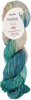 KnitPro Symfonie Premium Yarn 100% Extra Fine Merino Wool| Viva Sandy Sea