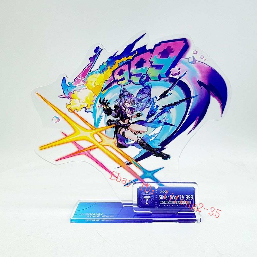 Honkai: Star Rail Anime Silver Wolf Lv.999 Acrylic Figure Standing Model Decor