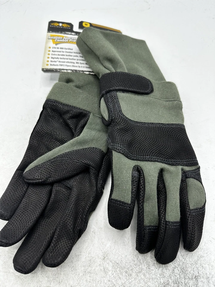 Guantes CamelBak Max Grip NT ignífugos verde salvia militar talla mediana Foto 2 de 4