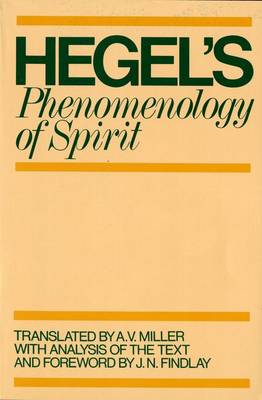 Phenomenology of Spirit by G. W. F. Hegel (Paperback, 1979)