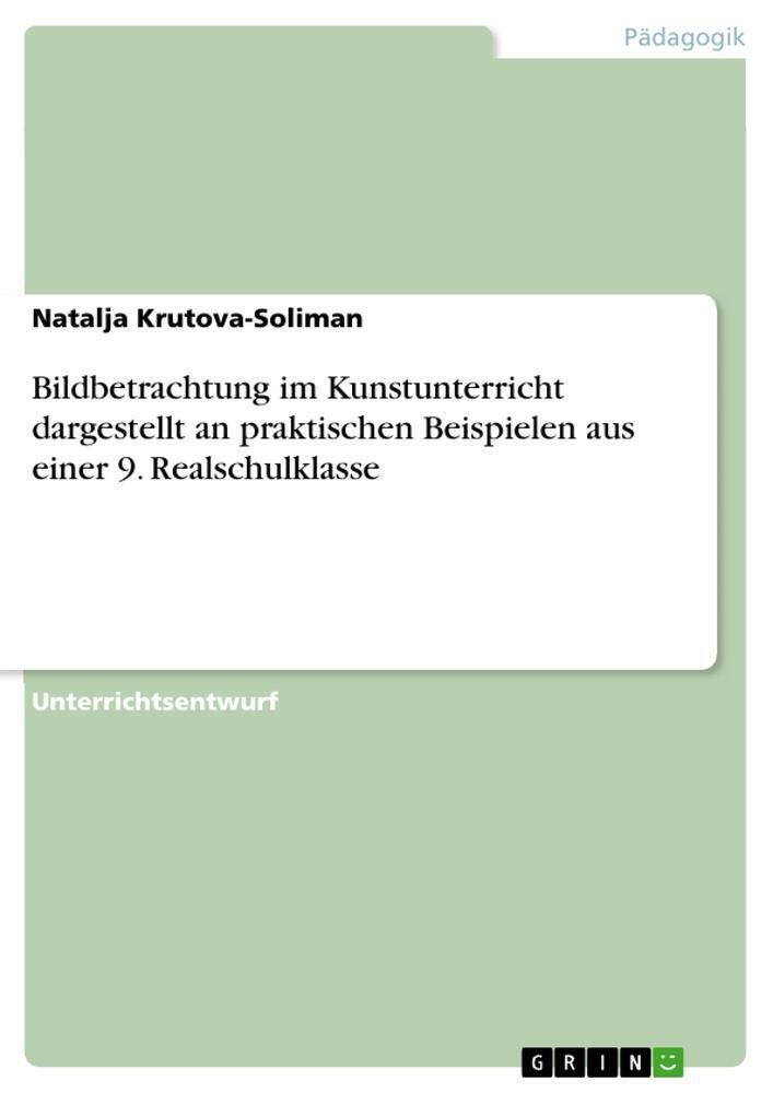 Thumbnail - Bildbetrachtung Kunstunterricht Dargestellt An Praktischen Beispielen