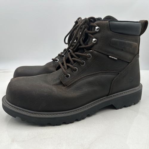 Wolverine Mens Brown ASTM F241318 Leather Mid Calf Lace Up Work Boots
