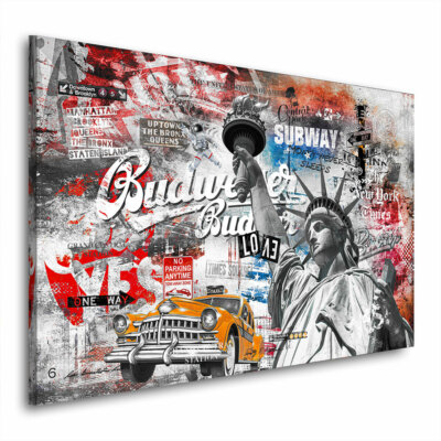 ACRYLGLAS WANDBILD NEW YORK POP ART KUNSTDRUCK BILDER WOHNRAUM DEKO USA STÄDTE