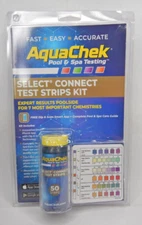 (STAMPED 2024) AquaChek Select Kit Refill Pool & Spa Water Test 50 Strips 7-in-1