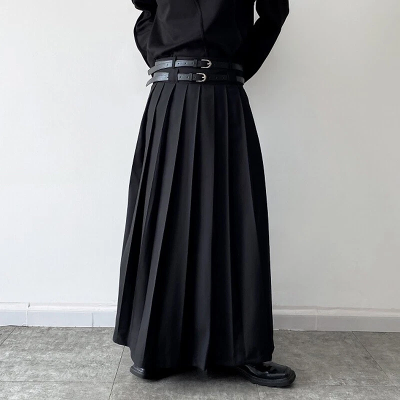 Black maxi pleated skirt cheap uk