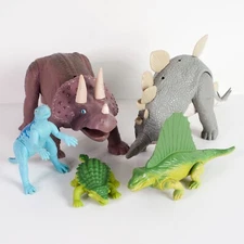 Playskool Vintage 1987 Definitely Dinosaurs Lot of 5 Plastic Toys