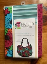 Hobo Tote kit handbag pattern by Creative Cuts.  Fabric, handle, pattern.