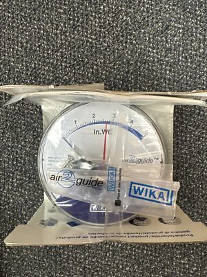 Wika Pressure Gauge - Air2Guide: 5'' W.C Scale