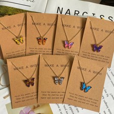 Necklaces New Butterfly Necklace Pendant Gift for Cute Lovely Girls and Women