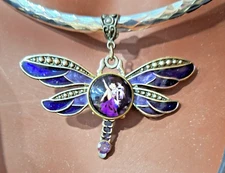 Handcrafted Purple Dragonfly w/Showgirl Betty Boop Theme - MOTHER'S DAY