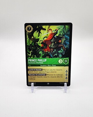 Lorcana Shimmering Skies Prince Phillip Swordsman Of The Realm Super Rare 83/204