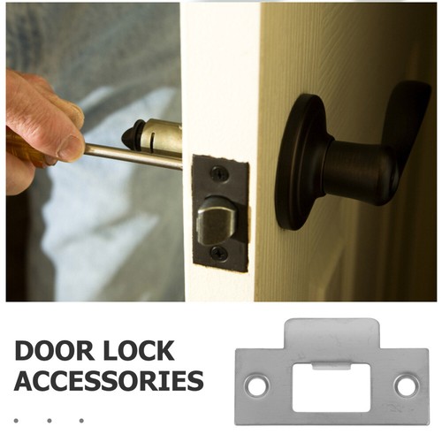 4 Pcs Cam Block Deadbolt Reinforcement Plate Door Striker Plates - Picture 2 of 12