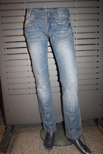 Killah By Miss Sixty Jeans Ebel Dirty Stone Washed Blue New Slim Straight  Leg | eBay