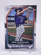 Benny Montgomery 2022 Pro Debut Draftee Debut Insert #DB-7 ACL Rockies