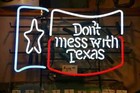Don't Mess With Texas 24"x20" Neon Sign Light Lamp Garage Bar Wall Display Am