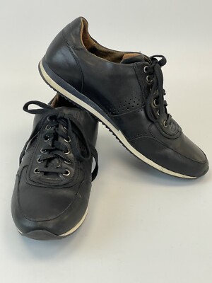 Men's Bacco Bucci Black Leather Sneakers Men's Size