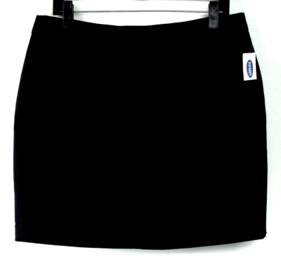 NEW NWT Old Navy Black Stretch Cotton Sateen Knee-Length Envelope