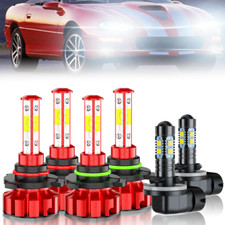 For Chevy Cavalier 1995-1999 6x Combo Led Hilo Beam Headlight Fog Light Bulbs