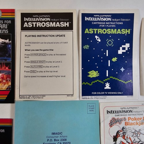 Mattel Intellivision Imagic Manuals and Inserts - Dragonfire, Atlantis, and more - Picture 7 of 19