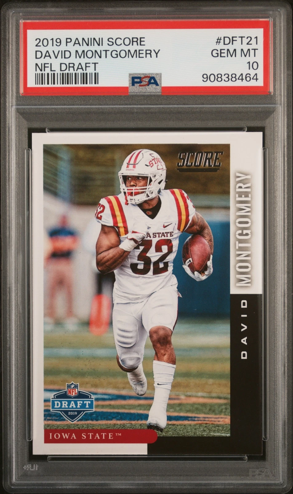 David Montgomery Panini Score NFL Draft #DFT21 Base