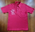 Vintage 80s Norwood Wrestling Polo Pocket Shirt Sz Med Red Cincinnati USA made — photo 1