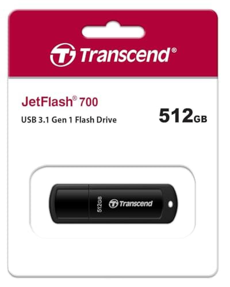 Transcend Memoria USB 512GB JetFlash 700 USB 3.1 Gen 1 - TS512GJF700 - NUOVO