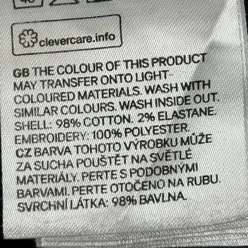 Divided H&M Straight Leg Raw Hem Women's size 14 Embroidered Flowers Black jeans - Image 3 of 4