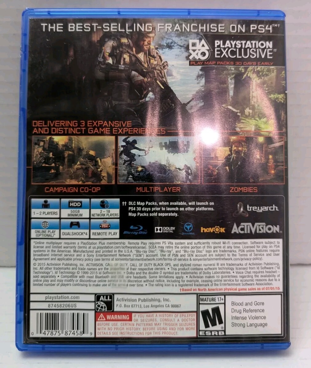 PS4 PlayStation Call Of Duty Black ops 3 Nuketown | eBay