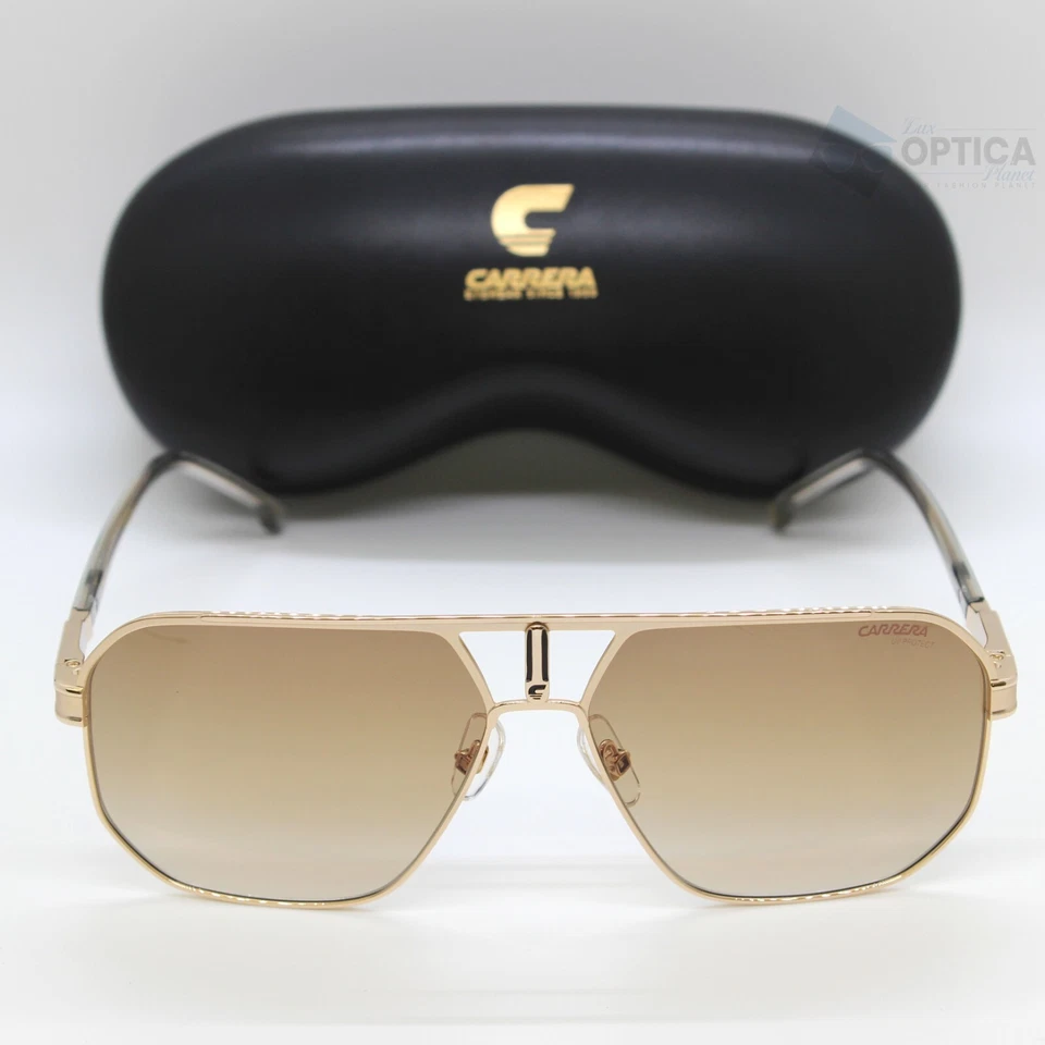 NUEVO Gafas de sol Carrera 1062/S Navegador de metal dorado/lente degradada marrón - J5G Foto 2 de 4