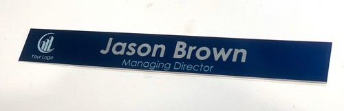 NAME ROOM DOOR SIGN PLAQUE ENGRAVED DOCTORS SURGERY OFFICE METAL ADD METAL SLOT - Picture 12 of 34