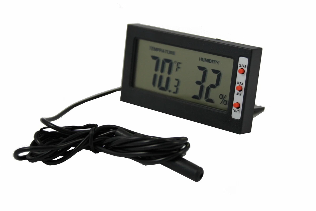 Reptiles Digital Thermometer Lcd Hygrometer Temperature And