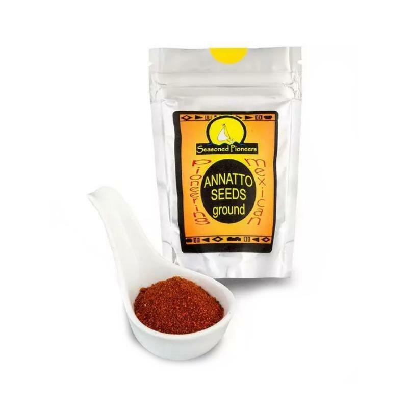 Seasoned Pioneers Annatto Seeds Ground Seasoning 50g Spice Resealable Pouch