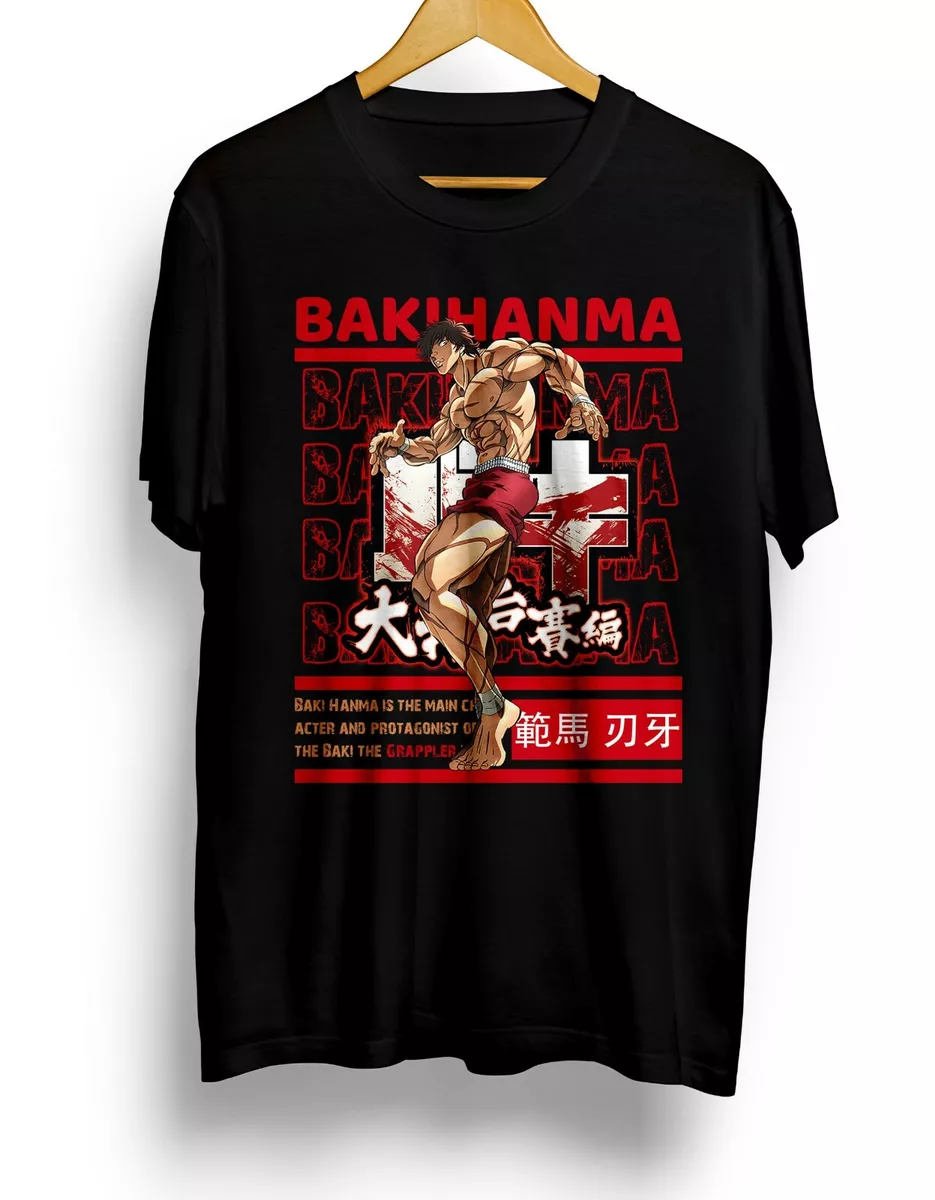 Baki the Grappler T Shirt Baki Hanma Manga Yujiro Hanma Baki Anime Shirt