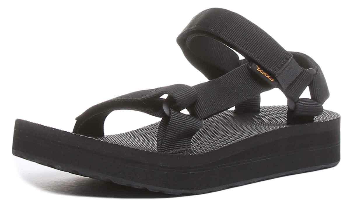 Teva Midform Univ Womens Canvas Sandal In Black Size UK 3 - 8 | eBay