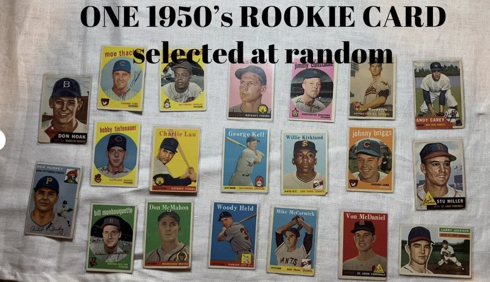 Lote de tarjetas de béisbol del Salón de la Fama de los años 50 y 60 (leer descripción) Foto 4 de 4