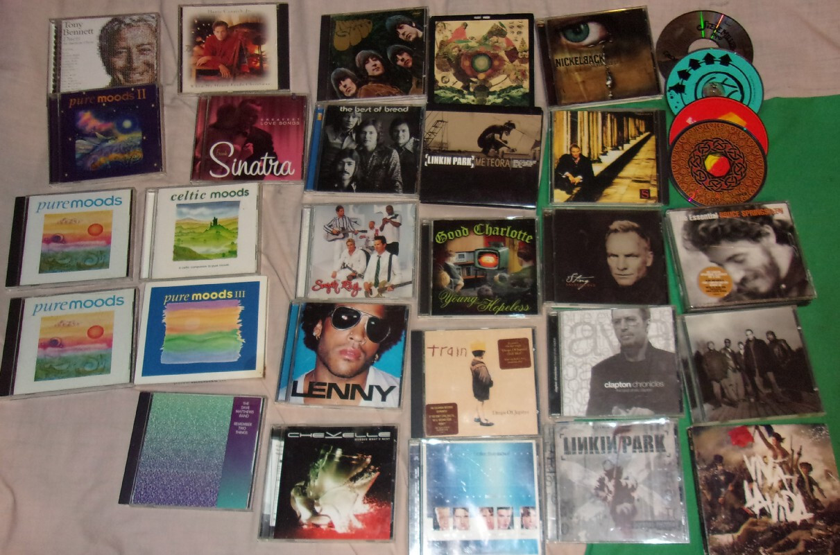 Lot of 25 Single Disk Empty CD Music Movie Jewel Cases Digipaks w