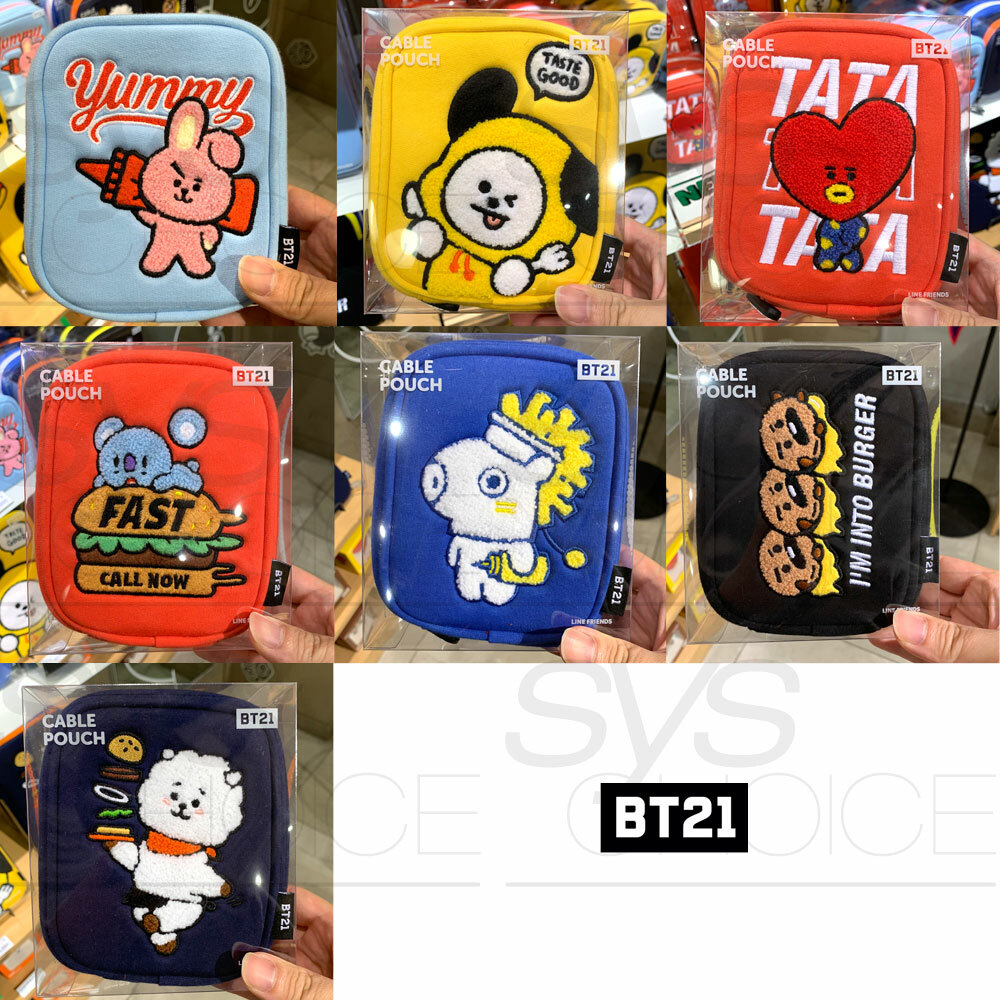 BT21 - BTSポーチ BTS BT21 Basic Travel Mesh Pouch MANG Line Friends Official