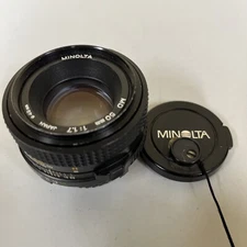 Minolta 50mm F/1.7 MD Mount Manual Focus Lens IN EXCELLENT CONDITIONS