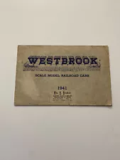 K2) Westbrook Scale Model Railroad Train Cars Philadelphia 1941 Catalog