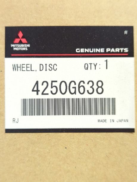 Buy 4250G638 Genuine Mitsubishi WHEEL DISC OEM online | eBay Buy 4250G638 Genuine Mitsubishi WHEEL DISC OEM online | eBay