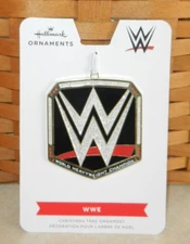 Hallmark WWE Heavyweight Wrestling Flat Metal Enamel Christmas Tree Ornament