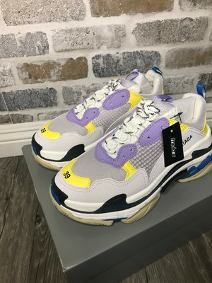 purple and yellow balenciaga