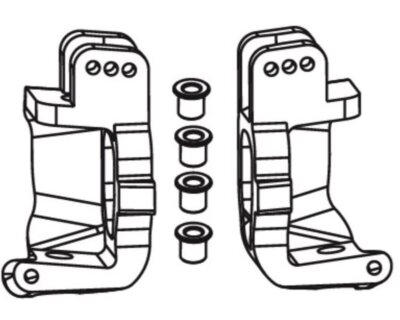Absima C-Hubs links und rechts AB-1710018 MAMBA 7, 