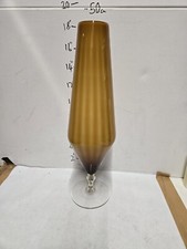 Vaso in vetro italiano alto elegante vintage