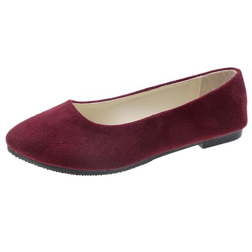 Ladies Dress Flats Slip On Pumps Dance Women Low Heel Cozy Shoes Casual Fashion - Bild 47 von 53
