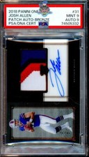 2018 Josh Allen PSA 9 9 One Rookie Patch Auto #31 24/25