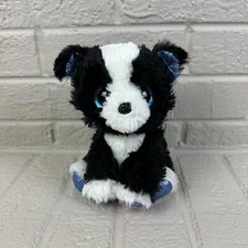 Zuru Pets Alive Plush Border Collie Puppy Dog Electronic Barking Toy 6" Black