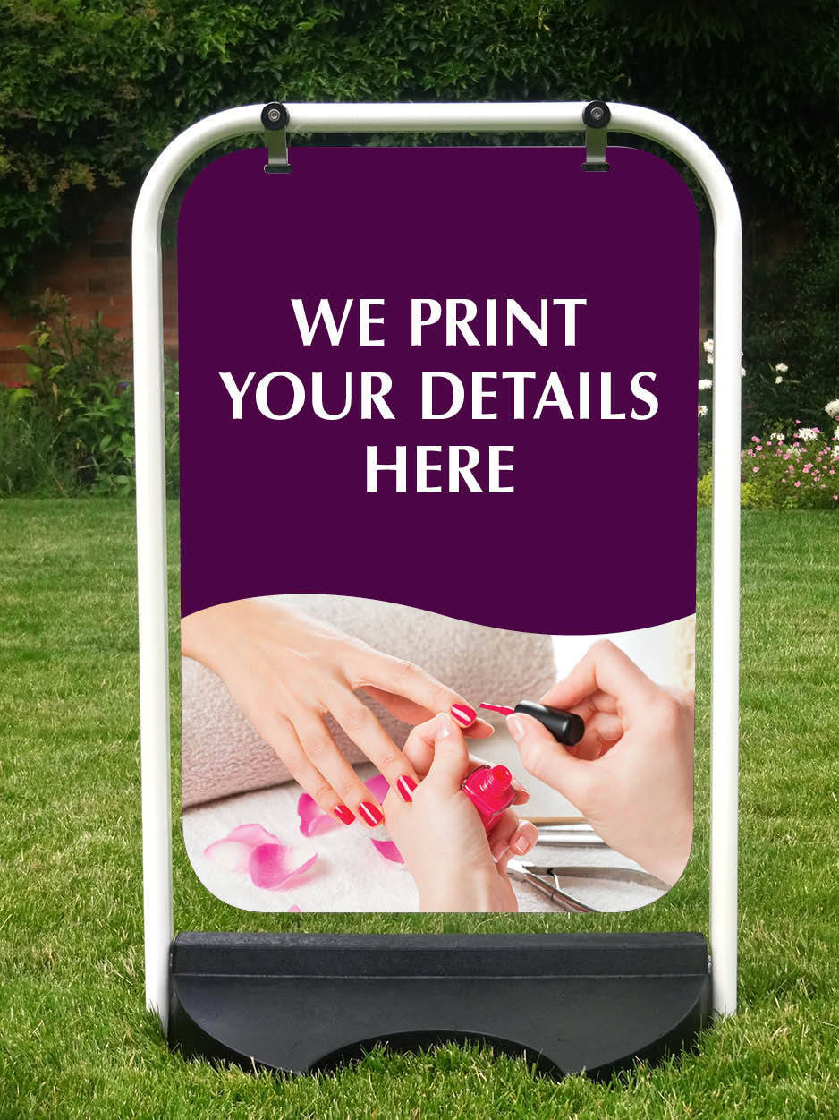BEAUTY SIGN PAVEMENT SIGN SHOP SIGN PAVEMENT SIGN SWING SIGN CUSTOMISED PRINT Super super opłacalny klasyk