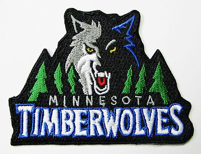 LOT OF (1) NBA MINNESOTA TIMBERWOLVES PATCH  PATCHES 3 1/2'' X 2 5/8'' ITEM # 118