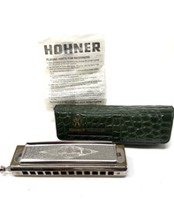 M. Hohner Super Chromonica 270 Chromatic Harmonica Key of G With Case 12 Hole